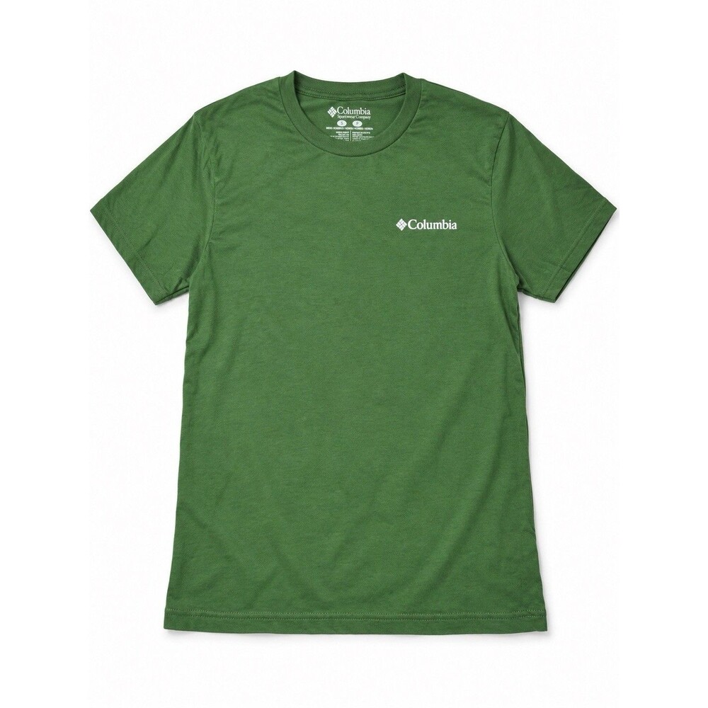 Columbia Sportswear Moose Mountain Graphic T Shirt Green Men’s Small Outdoor PNW